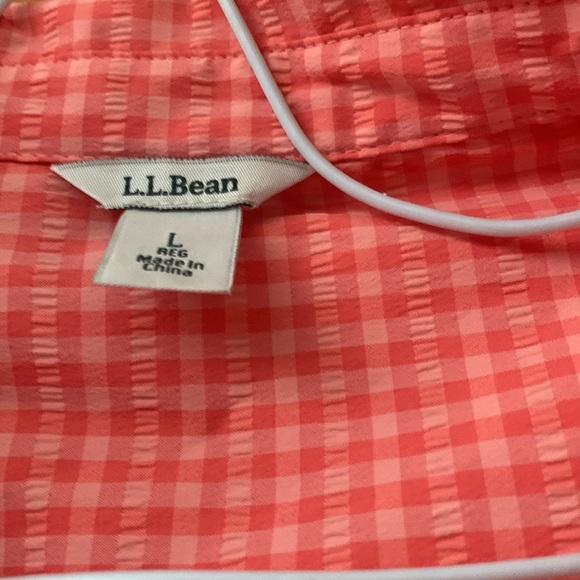 LL Bean Button Down Sun Top - Size L - Picture 2 of 3